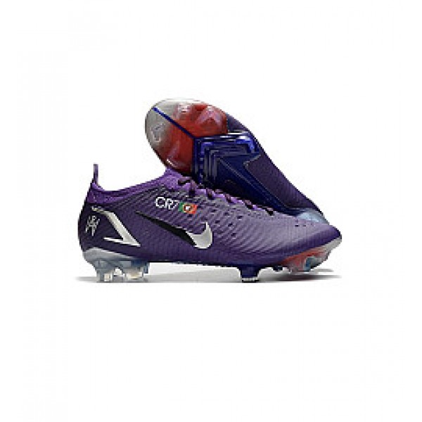 Nike 2022 Mercurial Vapor XIV Elite FG Ronaldo CR7 Lila Silver